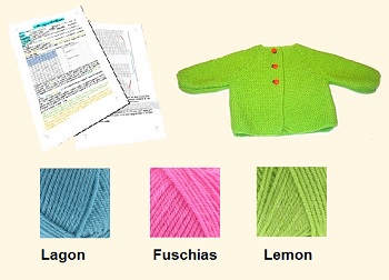 Kit pr&ecirc;t &agrave; tricoter Intemporelle Acidul&eacute;